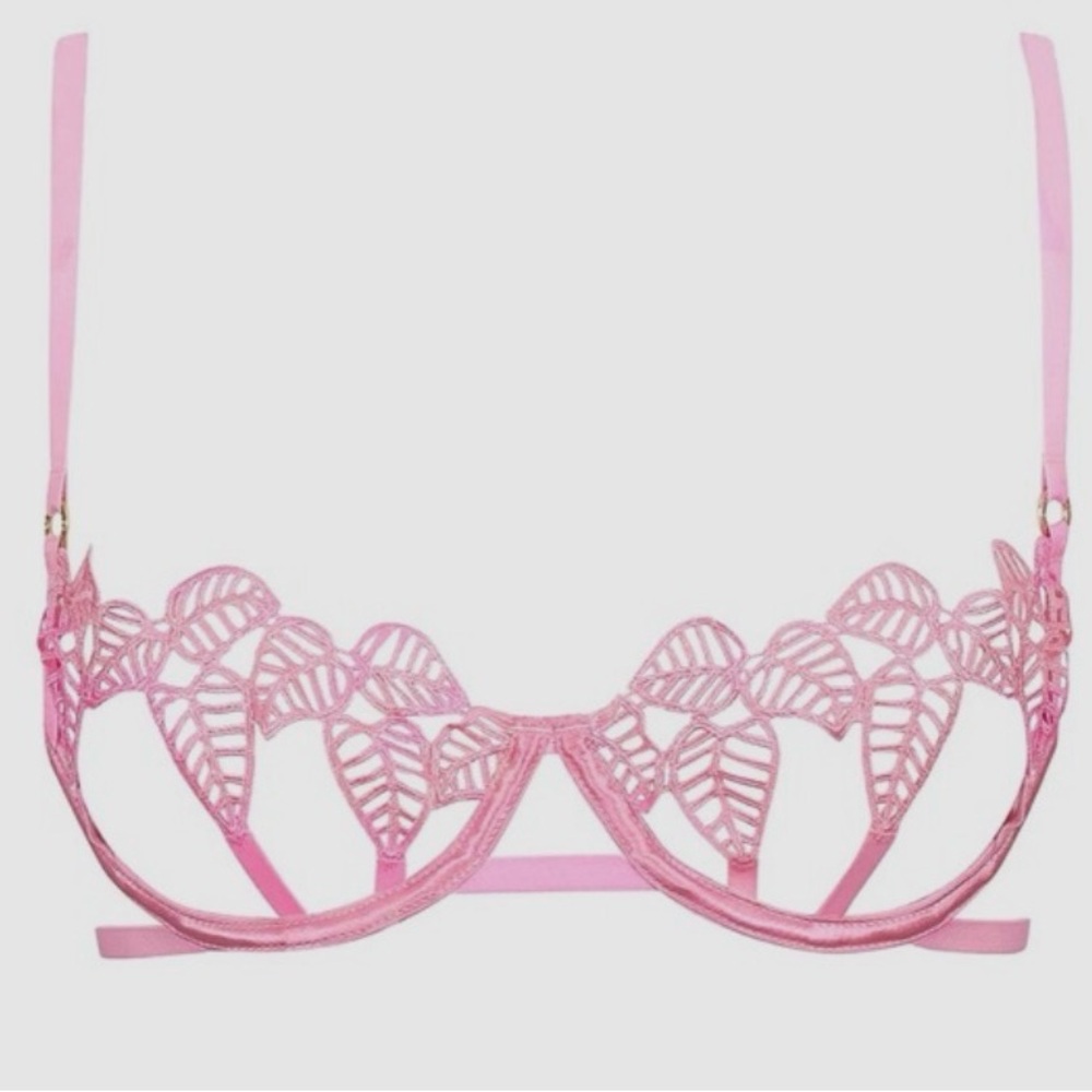 NWT Bluebella Pink Leaf Design Bra